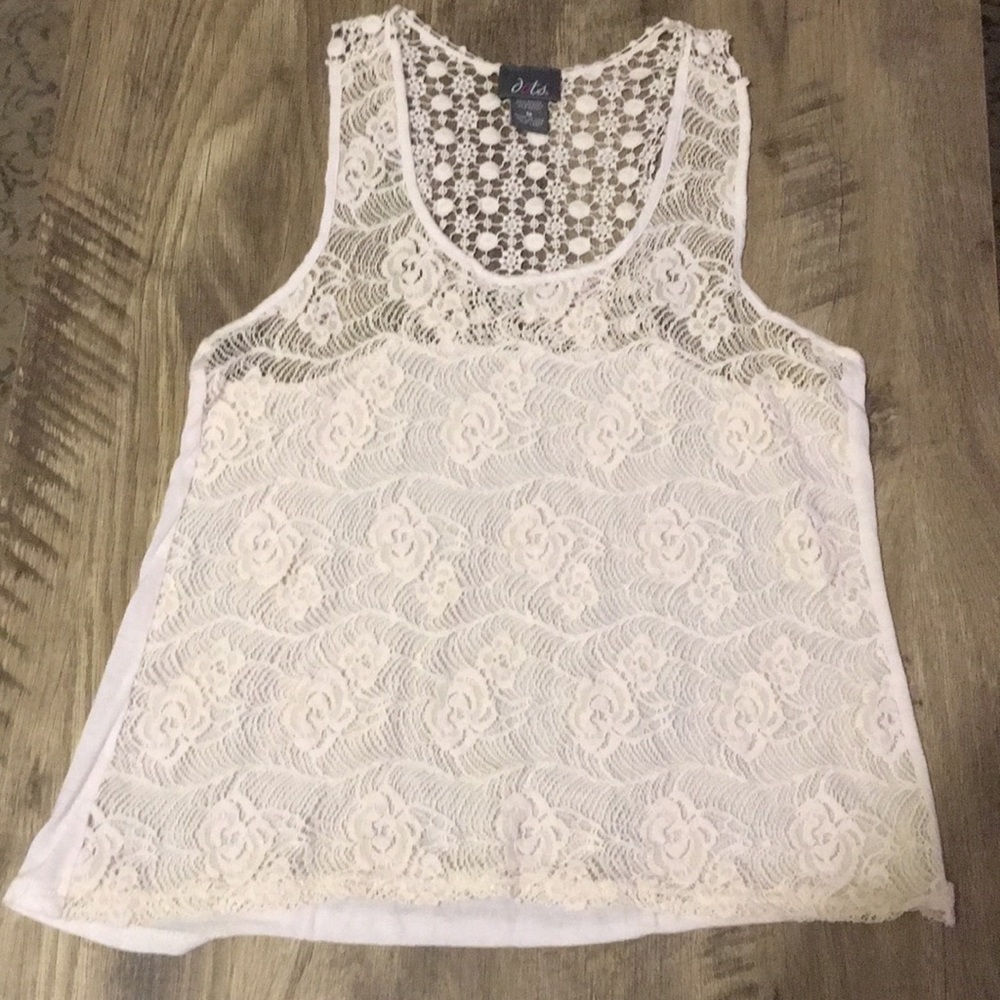Cream Lace Loose Top